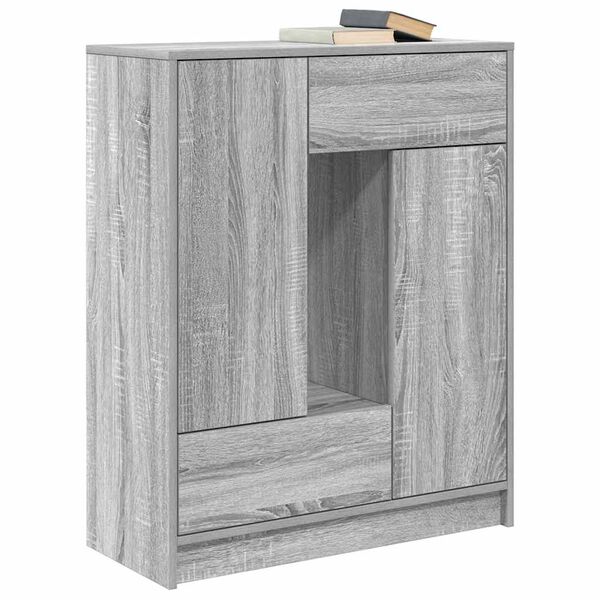 vidaXL Buffet avec tiroirs et portes sonoma gris 73x31x90 cm