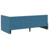vidaXL Cadre de lit d'angle avec matelas 2 pcs Bleu Velours