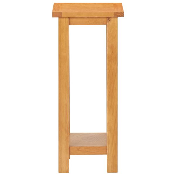 vidaXL Table d'appoint 27x24x55 cm Bois de ch&ecirc;ne massif