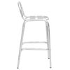 vidaXL Tabourets empilables de bar lot de 2 Aluminium