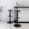 vidaXL Tabourets de bar lot de 2 gris fonc&eacute; velours