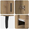 vidaXL Haut Armoire 2 pcs Ch&ecirc;ne artisanal Bois d'ing&eacute;nierie