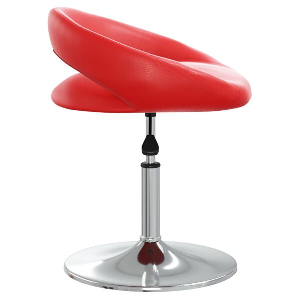 vidaXL Chaises pivotantes &agrave; manger lot de 4 rouge similicuir