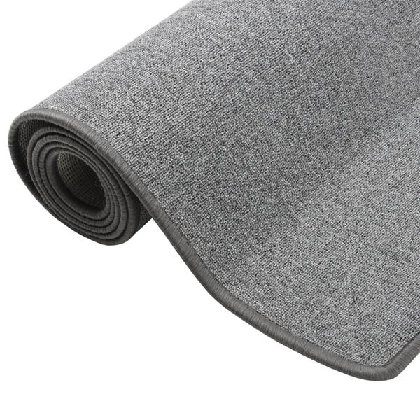 vidaXL Tapis de couloir Gris fonc&eacute; 50x200 cm