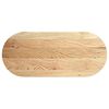 vidaXL Dessus de table 140x60x4 cm bois de ch&ecirc;ne massif ovale