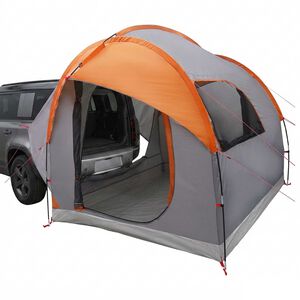 vidaXL Tente de voiture avec toit Gris et orange 239 x 210 x 210 cm