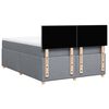 vidaXL Sommier &agrave; lattes de lit avec matelas Gris clair 140x200cm Tissu