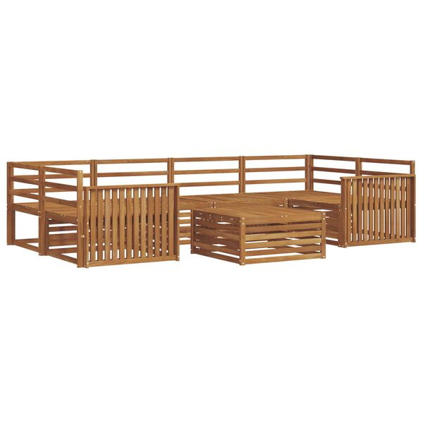 vidaXL Ensemble de canap&eacute;s d'ext&eacute;rieur 7 pcs Naturel