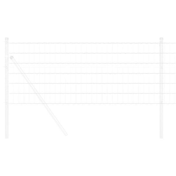 vidaXL Clôture Euro Argent 0.8 x 10 m