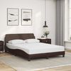 vidaXL Cadre de lit Dover marron 120x200 cm similicuir