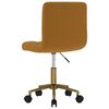 vidaXL Chaises pivotantes &agrave; manger lot de 2 marron velours