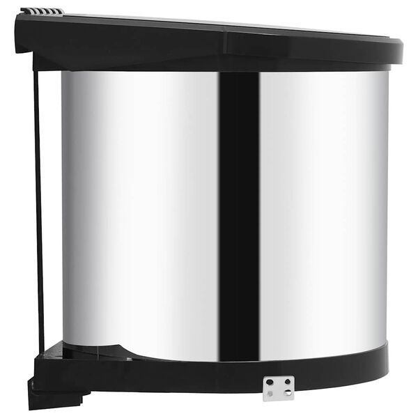 vidaXL Poubelle int&eacute;gr&eacute;e de cuisine Acier inoxydable 8 L