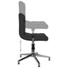 vidaXL Chaises pivotantes &agrave; manger lot de 6 noir similicuir