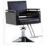 vidaXL Chaise de coiffeur Similicuir Noir