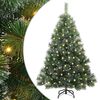 vidaXL Sapin de No&euml;l artificiel avec 150 LED Vert 120 cm PE et PVC