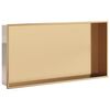 vidaXL Niche de douche dor&eacute; bross&eacute; 62x32x9 cm acier inoxydable