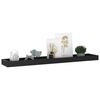 vidaXL &Eacute;tag&egrave;res murales Loggia 2 pcs Noir 80x15x4 cm MDF
