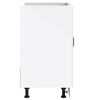 vidaXL Meuble bas pour &eacute;vier Kalmar blanc brillant 80x46x81,5 cm