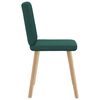 vidaXL Chaises &agrave; manger lot de 4 vert fonc&eacute; tissu