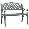 vidaXL Banc de jardin 102 cm Aluminium coul&eacute; Vert