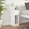 vidaXL Table de chevet avec tiroir blanc 20x36x60 cm