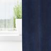 vidaXL Rideaux occultants 2 pcs Bleu fonc&eacute; 140 x 140 cm Velours
