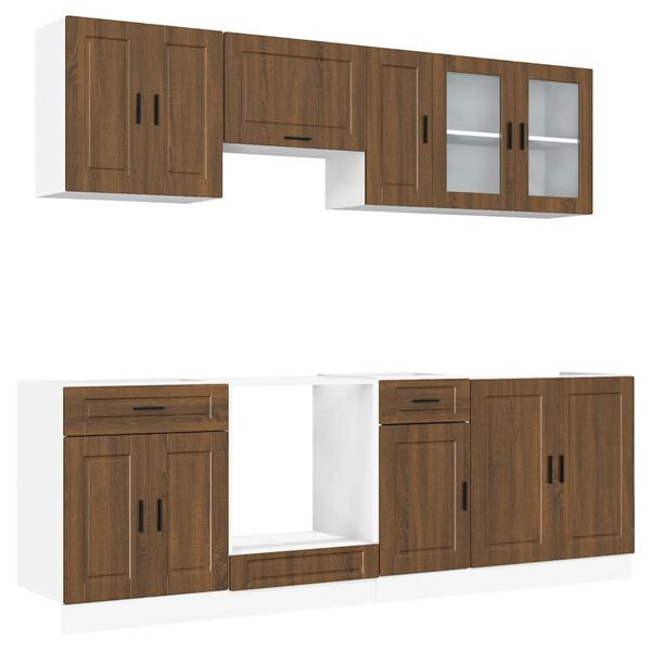 vidaXL Ensemble d'armoires de cuisine 8 pcs Kalmar bois d'ing&eacute;nierie