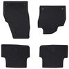vidaXL Tapis de voiture 4 pcs Noir compatible avec VW POLO 2021-