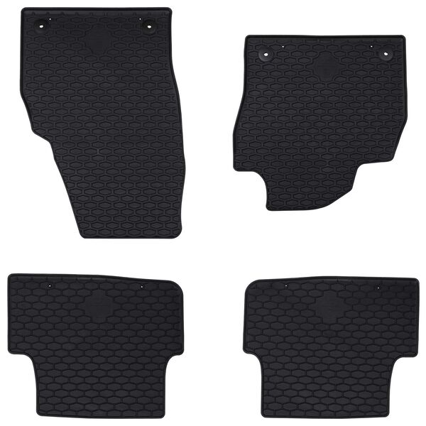 vidaXL Tapis de voiture 4 pcs Noir compatible avec VW POLO 2021-
