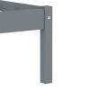 vidaXL Cadre de lit sans matelas gris bois massif de pin 100x200 cm