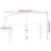vidaXL T&ecirc;te de lit 140 cm bois massif de pin