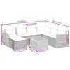 vidaXL Salon de jardin avec coussins 8 pcs beige r&eacute;sine tress&eacute;e