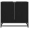 vidaXL Meuble de Lavabo de Salle de Bain Ch&ecirc;ne noir 65 x 33 x 60 cm