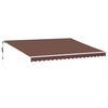 vidaXL Auvent r&eacute;tractable automatique marron 450x350 cm