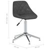 vidaXL Chaise pivotante de bureau Gris Similicuir