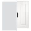 vidaXL Armoire murale d'angle de cuisine Porto blanc brillant