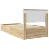 vidaXL Cadre de lit Ch&ecirc;ne Sonoma 100 x 200 cm Bois d'ing&eacute;nierie