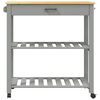 vidaXL Chariot de cuisine MONZA 84x40x88,5 cm bois massif de pin
