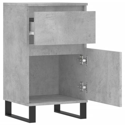 vidaXL Buffet gris béton 40x35x70 cm bois d'ingénierie