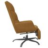vidaXL Chaise de relaxation avec repose-pied Marron Velours
