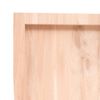vidaXL Dessus de table 120x50x(2-4) cm bois de ch&ecirc;ne massif non trait&eacute;