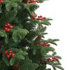 vidaXL Sapin de No&euml;l artificiel Vert 210 cm PVC, m&eacute;tal et plastique