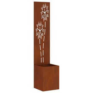 vidaXL &Eacute;cran de confidentialit&eacute; de jardin Rouill&eacute; 32 x 32 x 150 cm