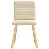 vidaXL Chaises &agrave; manger lot de 6 cr&egrave;me tissu