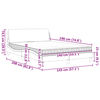 vidaXL Lit avec matelas Dover blanc et noir 140x190 cm similicuir