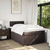 vidaXL Sommier &agrave; lattes de lit avec matelas Marron fonc&eacute; 120x200 cm