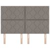 vidaXL T&ecirc;te de lit Taupe 160 cm tissu