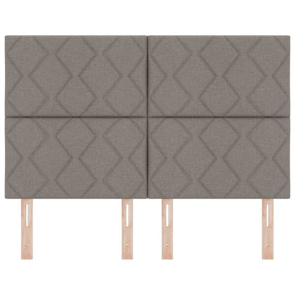 vidaXL T&ecirc;te de lit Taupe 160 cm tissu