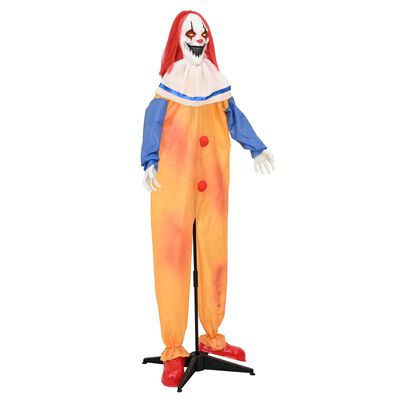 Clown Halloween effrayant SPOOKA jaune & bleu 126,5 x 180 cm