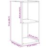 vidaXL Ensemble meuble TV 4 pcs Ch&ecirc;ne artisanal 37 x 37 x 72 cm
